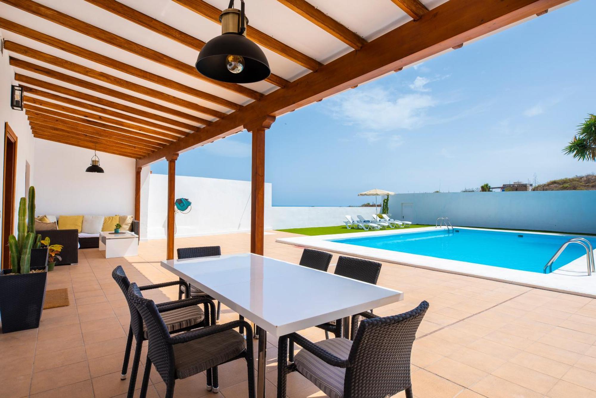Вилла Private House With Pool & Garden Гуимар Экстерьер фото